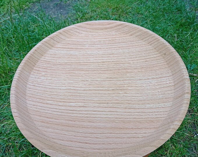 Bowl American oak with color accents