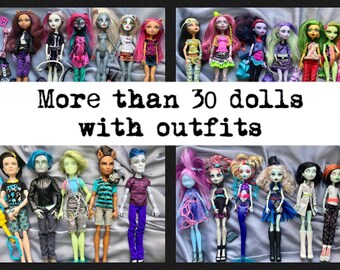 used monster high dolls lot for sale