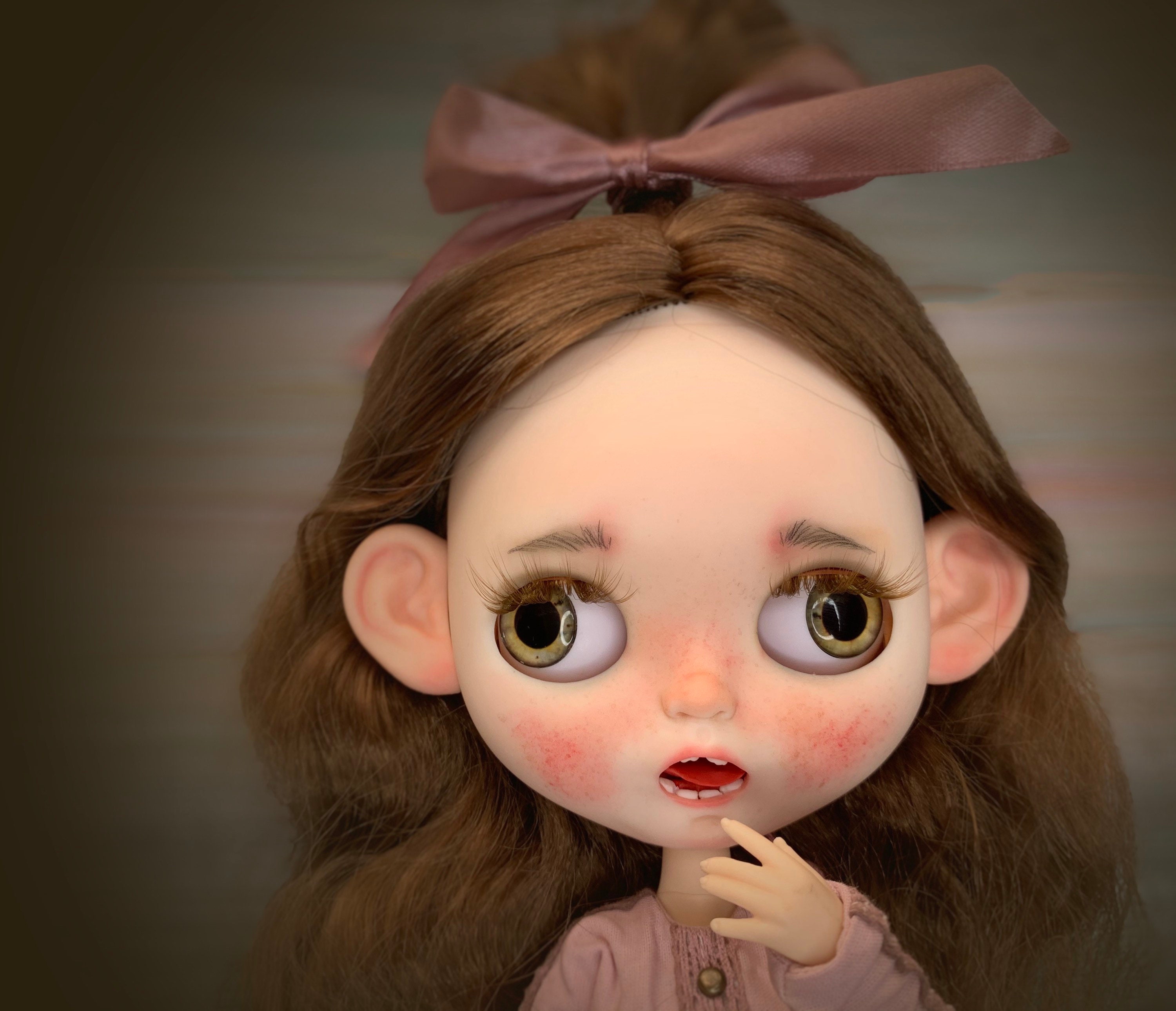 PRE ORDER. Blythe custom doll with teeth unusual Uma Etsy