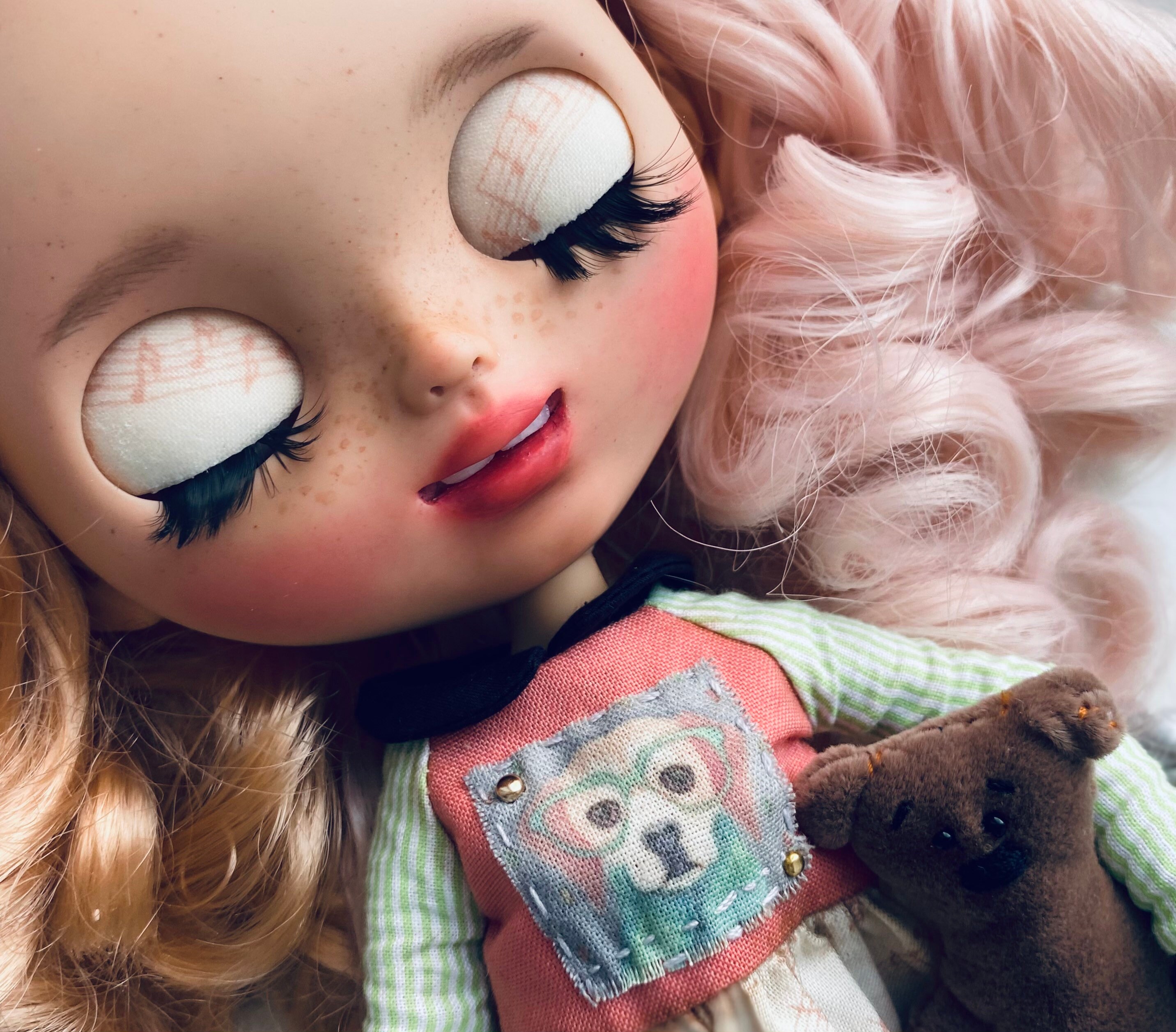 PRE ORDER. Blythe custom doll with teeth clown Dana Etsy