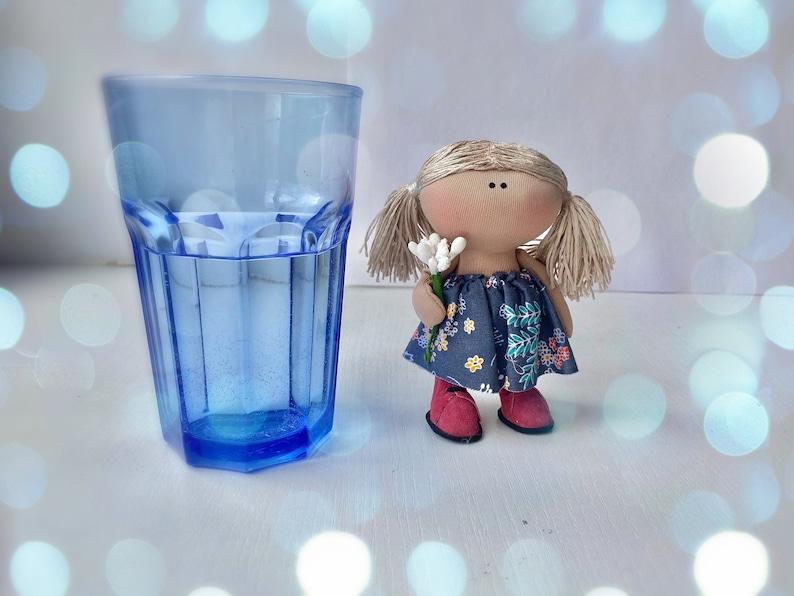 gallentines day gift Cute keychain country tilda doll
