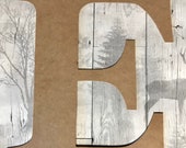 extra large mdf letters. 20cm, 30cm, 40cm, 50cm, personalised, cursive letter, 6mm mdf initial - quot Georgia font