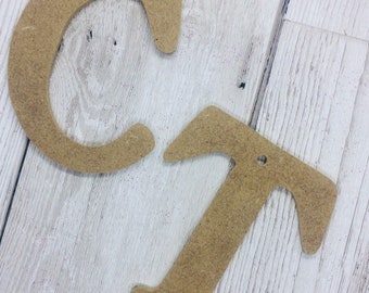 Letters, initials 8cm, 10cm, 12cm, craft supplies, Christmas tree decoration blanks, Mdf blanks, 4 mm mdf, handcut craft supplies