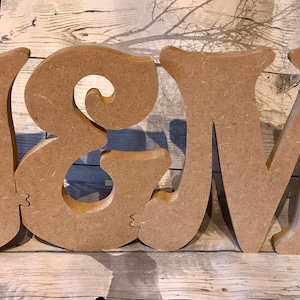 Free Standing LETTERS MDF in HOBO font wooden craft shape 150mm /& 200mm high