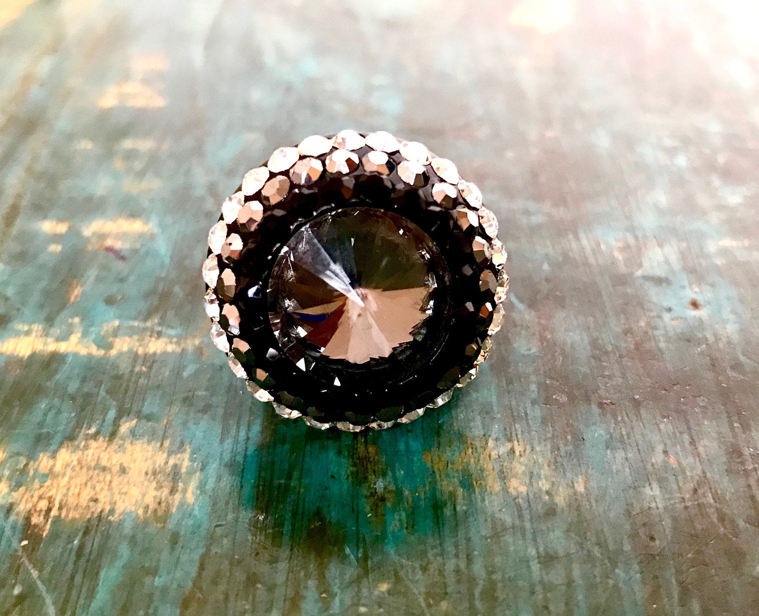 Flickr Stretch Rings Crystal Stretch Rings - Etsy