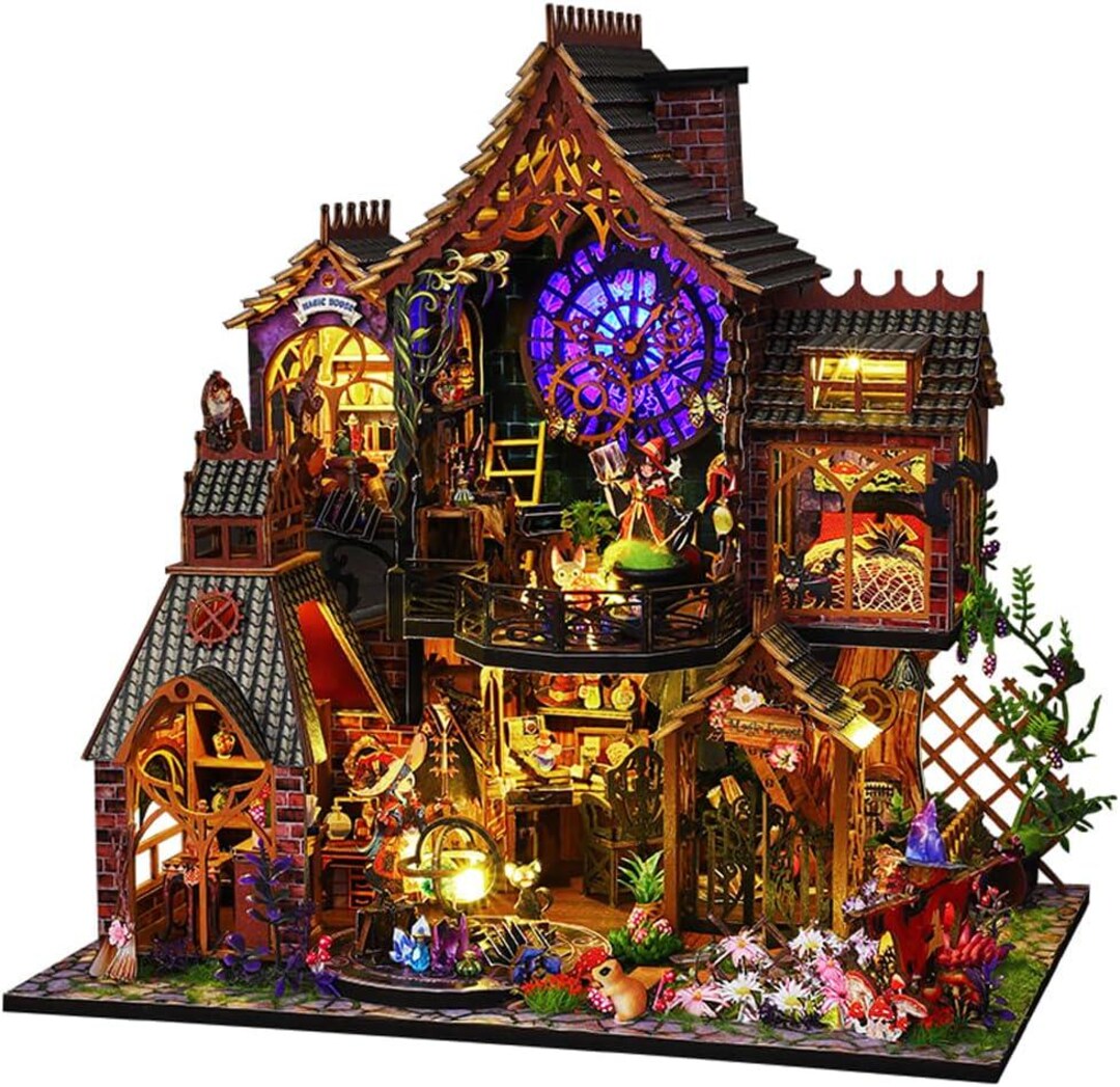 Miniature Roombox Kit - Magic Forest. DIY Dollhouse Kit With Furniture ...