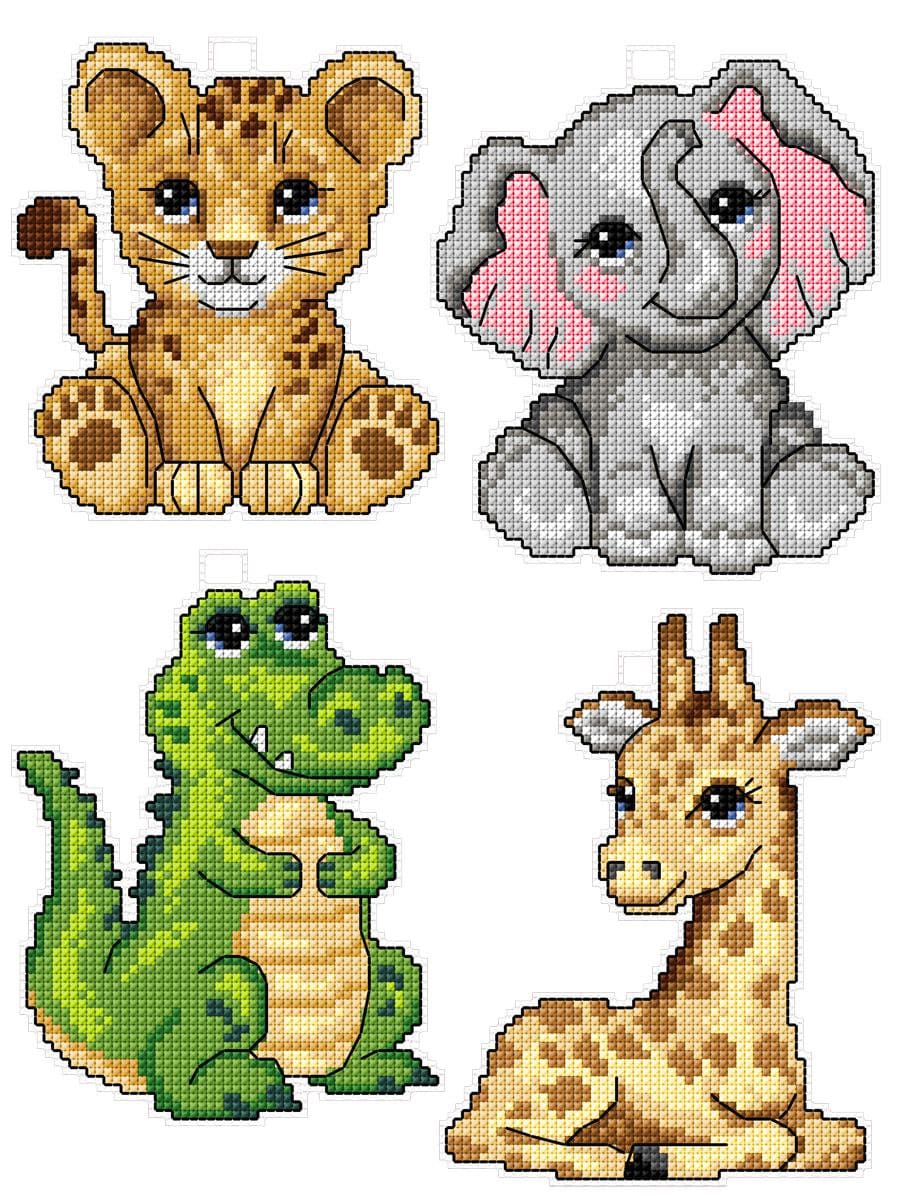 colorful-animals-plastic-canvas-cross-stitch-kit-4-cross-stitch-patterns-on-plastic-canvas-giraffe-elephant-lion-crafting-spark-121cs-etsy-hong-kong