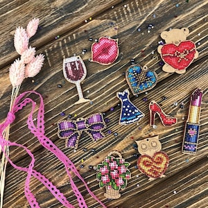 Wood Beading Blanks Sets. Different Beading Craft Sets of Blanks for Embroidery on Wood by Wonderland Crafts