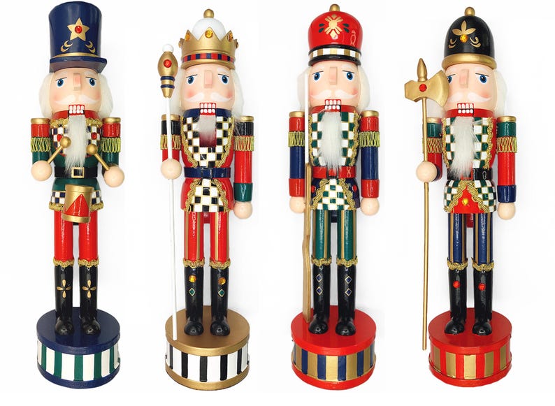 Nutcracker Set Christmas Nutcracker Figurine Set – Royal Nutcracker With Halberd ...