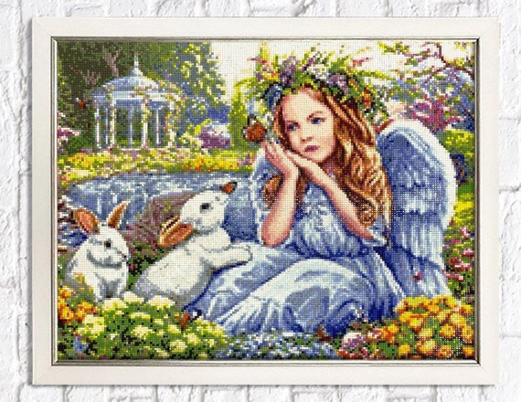Angel Diamond Painting Set by Crafting Spark. CS2485 Diamond Art Kit. Large  Diamond Painting Kit 