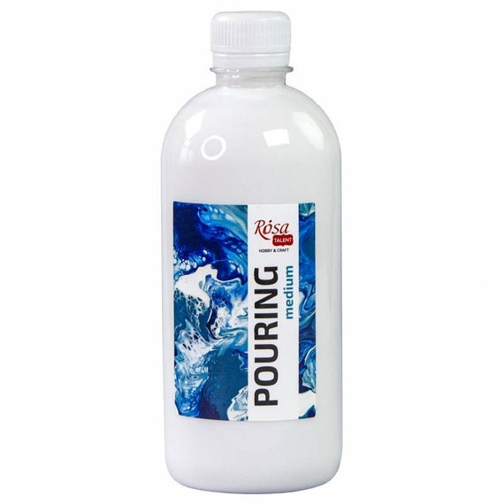 SOLO GOYA Pouring Medium Fluid 500 Ml – Acrylmedium Für Fließtechnik, Wasserbasiert, Trocknet Wasserfest