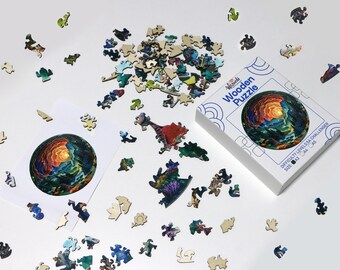 Mountains Landscape - Jigsaw Wooden Puzzle 11.69