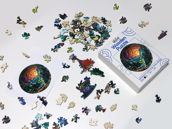 Mountains Landscape - Jigsaw Wooden Puzzle 11.69