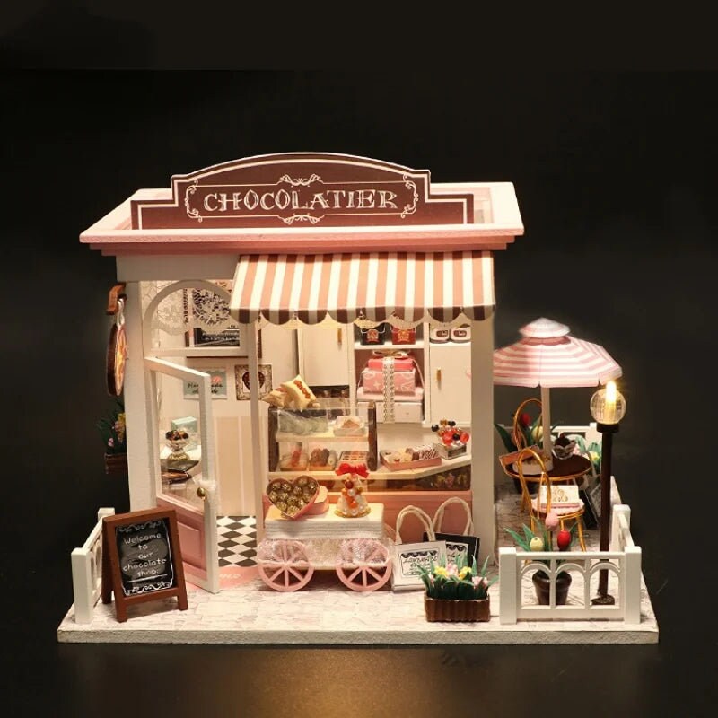 Wizardi Roombox Kit - Chocolatier, Candy Shop and Coffe House. DIY