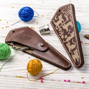 DIY Sewing Accessory Kit - Scissor Case Making Kit. Handmade Scissor Cover Kit by Wonderland Crafts FLTL-005
