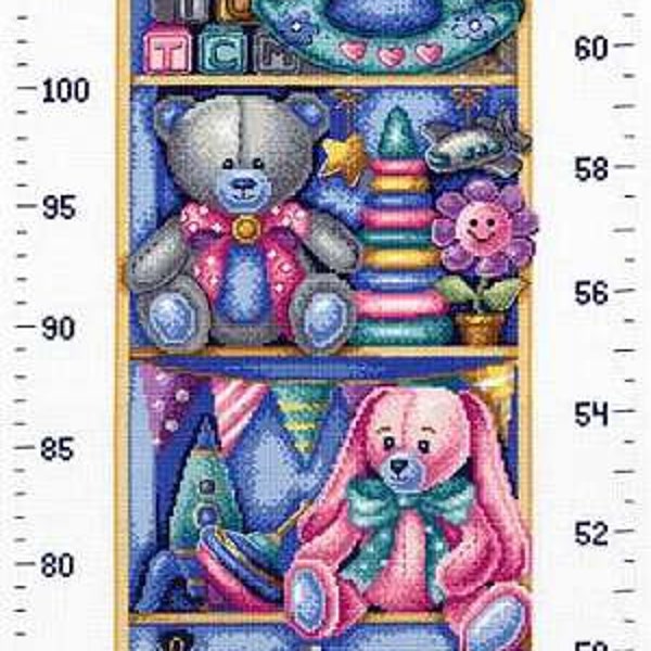 Cross Stitch Height Chart Etsy