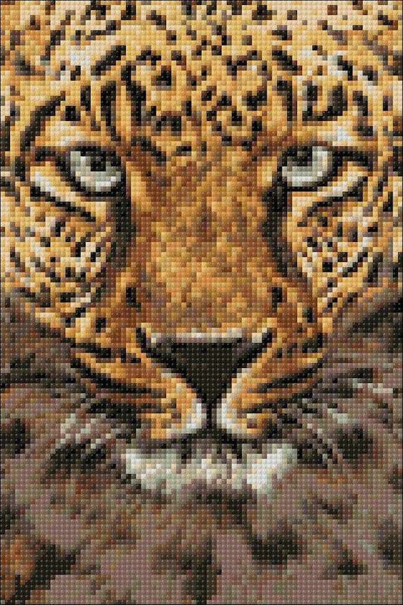 Cheetah. Diamond Art Kit. Large Diamond Painting Kit. Diamond