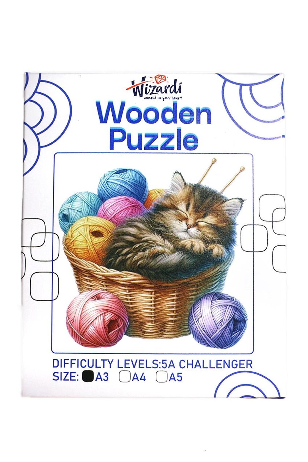 Cat in a Basket - Jigsaw Wooden Puzzle 11.61
