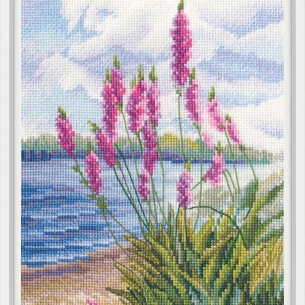 In the moment - Cross-Stitch Kit on Aida 16 Count Canvas. DIY Decoration Painting. Nature Landscape. Forest Cross Stitch kit by RTO M994