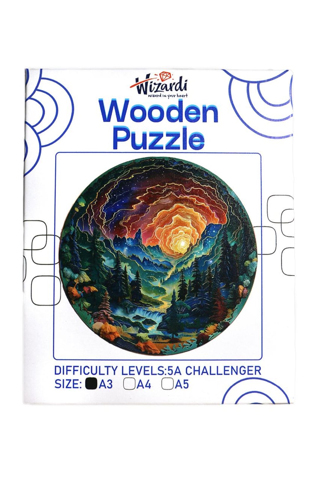 Mountains Landscape - Jigsaw Wooden Puzzle 11.69