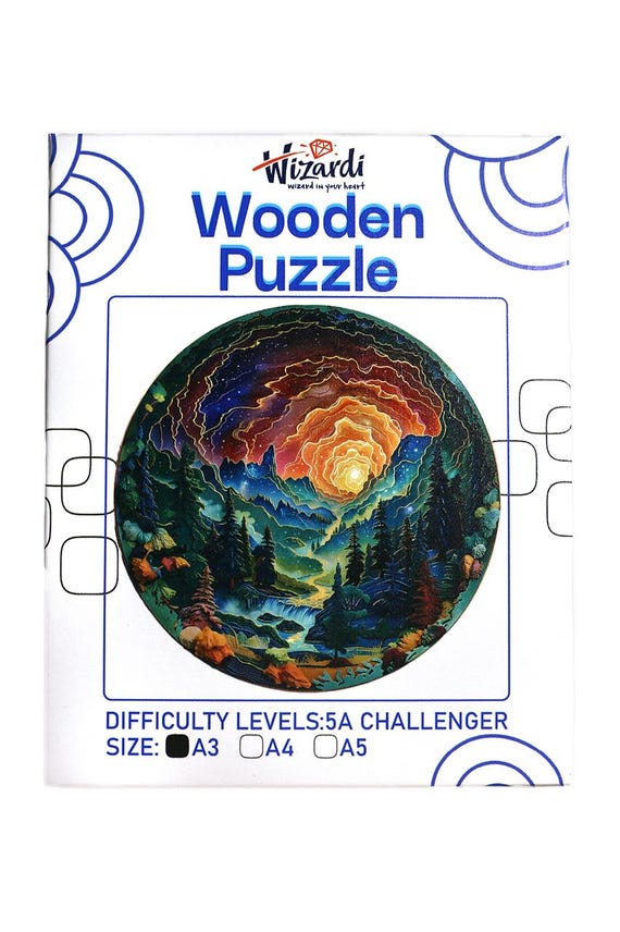Mountains Landscape - Jigsaw Wooden Puzzle 11.69