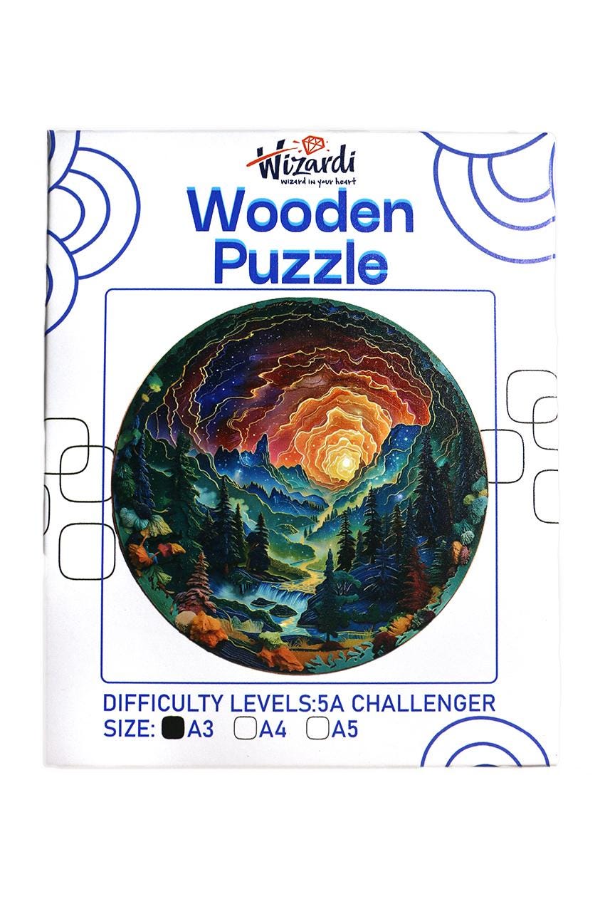 Mountains Landscape - Jigsaw Wooden Puzzle 11.69