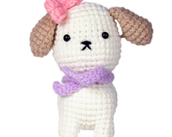 Puppy Amigurumi - DIY Crochet Kit. Handmade Toy Crochet Craft Kit for Beginners by Wizardi F07N8-M52