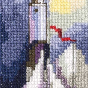 Lighthouse - Cross Stitch Kit on Aida 14 Сount canvas. Lighthouse Cross Stitch Pattern by RTO EH354