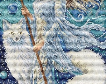 Counted Cross Stitch Kit - Goddess of the Winter. Maiden Embroidery Pattern by Letistitch LI 57-00