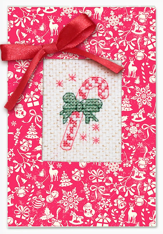 Embroidery on Aida 18 count canvas Cross Stitch by Luca-s SP-41 Christmas Cross Stitch Postcard Candy for Gifts Christmas Card Embroidery on Aida 18 count canvas Cross Stitch by Luca-s SP-41 Christmas Cross Stitch Postcard Candy for Gifts Christmas Card