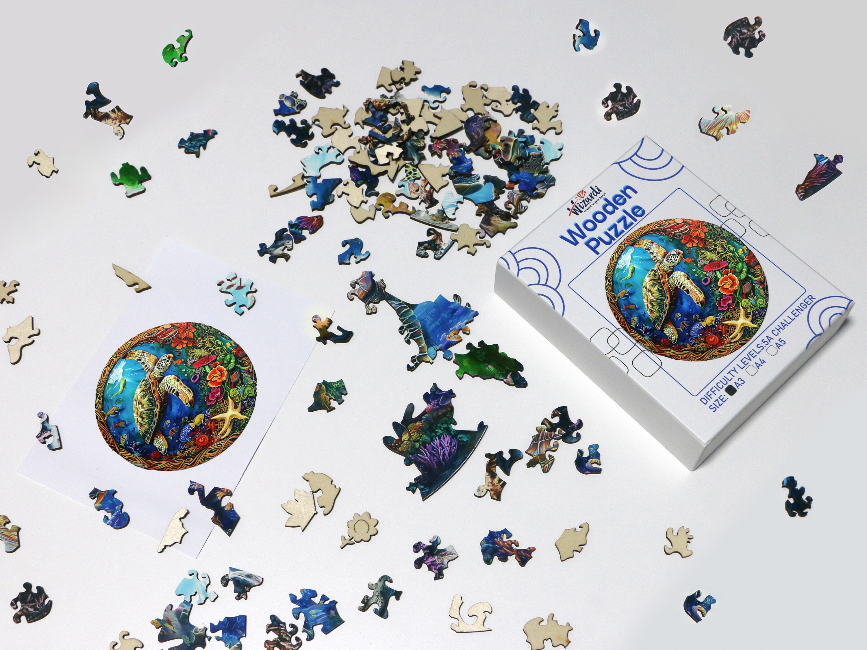 Turtle in Coral Reef - Jigsaw Wooden Puzzle 11.69