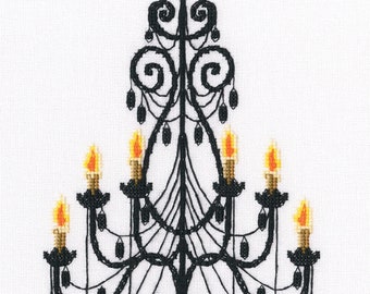 Luxurious chandelier Counted Cross Stitch Kit on Zweigart Aida 16 count canvas.  by RTO. M802
