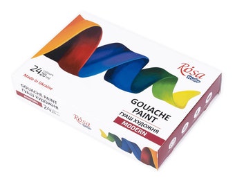 Gouache Paint Set Modern 24 colors. 0.68 oz each. Paint Set Perfect for Painting / Decor / Applied art by Rosa