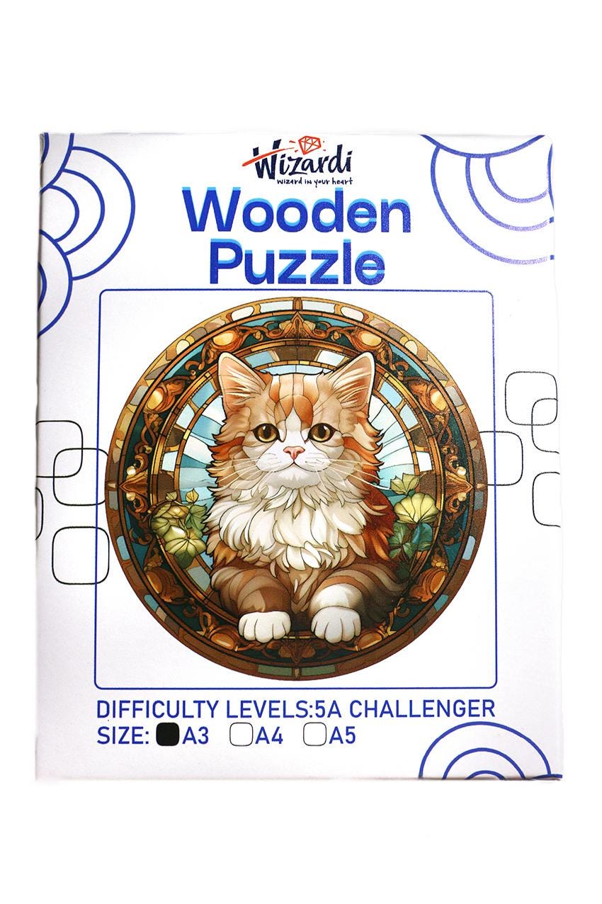 Royal Cat - Jigsaw Wooden Puzzle 11.69