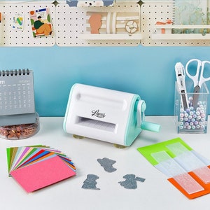 Mini kit de machine de découpe et de gaufrage pour les travaux manuels. Scrapbooking pour la fabrication de cartes. Outil pour créations en papier F07M2-1