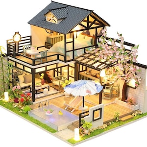 Japanese Garden Miniature Roombox Kits. DIY Home Decor