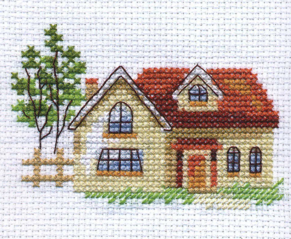 little houses stitch marker – Quince & Co.