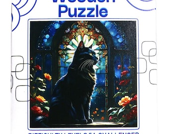 Black Cat - Jigsaw Wooden Puzzle 11.61