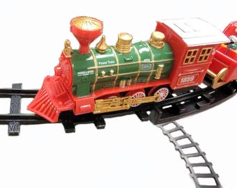 Santa's Train with Christmas Tree Holder. Festive Decoration for Home, Office or Mantelpiece. Christmas Decor by Wizardi F07M4-35-W268