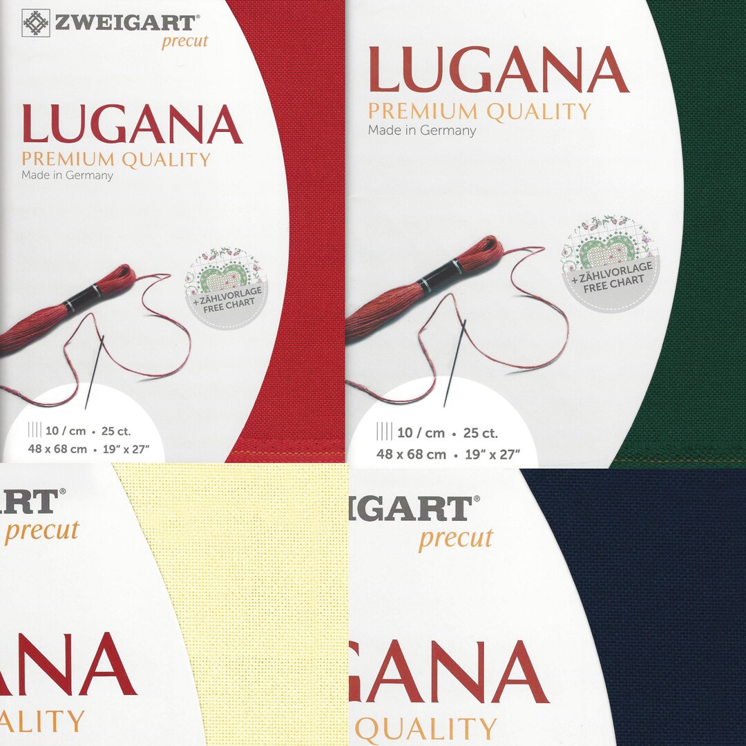 Zweigart Lugana AIDA 25 Count Fabric. Size 18.9*26.77 Inches Canvas ...
