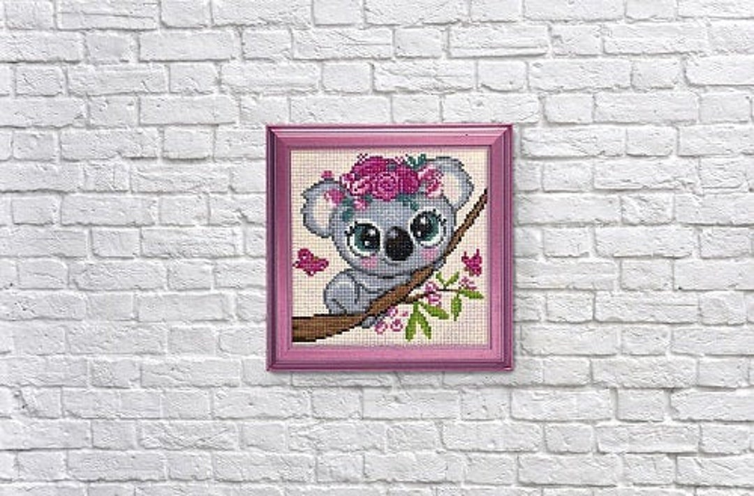 Koala Diamond Painting Set by Wizardi. Diamond Art Beginner Etsy