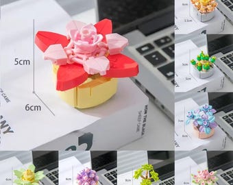 Mini Succulent Plants Building Kit. DIY Potted Set for Creative Decor. Perfect for Desk. Gift Ideas by Wizardi