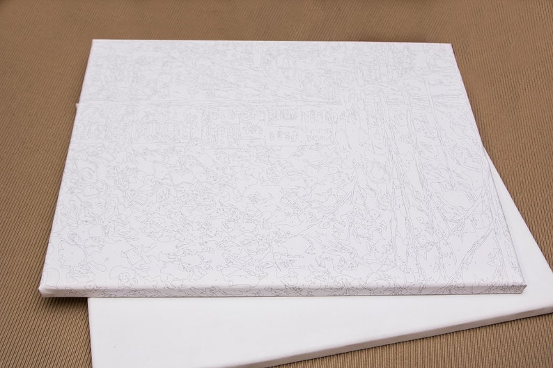 Kit de pintura por números Búho del bosque KHO4457 19.69 x 15.75 pulgadas Pintura acrílica DIY Envío a EE. UU. Regalo hecho a mano imagen 7