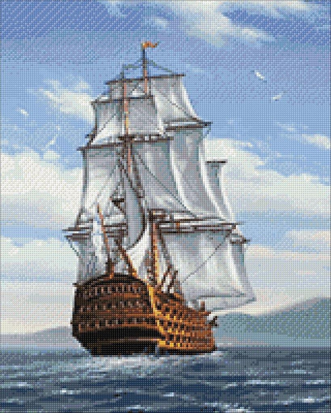ダイヤモンドアートクラブ Ship in the World Diamond Painting