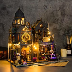 Magic Castle Wizardi DIY Miniature Dollhouse Kit - Enchanted Gothic ...