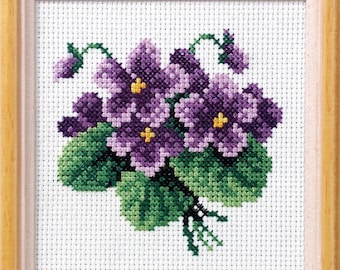 Stitching Cross Stitch Patterns · Wild Violet Cross Stitch