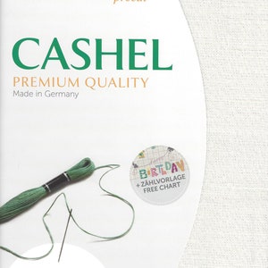Zweigart Cashel 28 Count Cross Stitch Fabric - Opalescent White Linen Blend Needlework Canvas