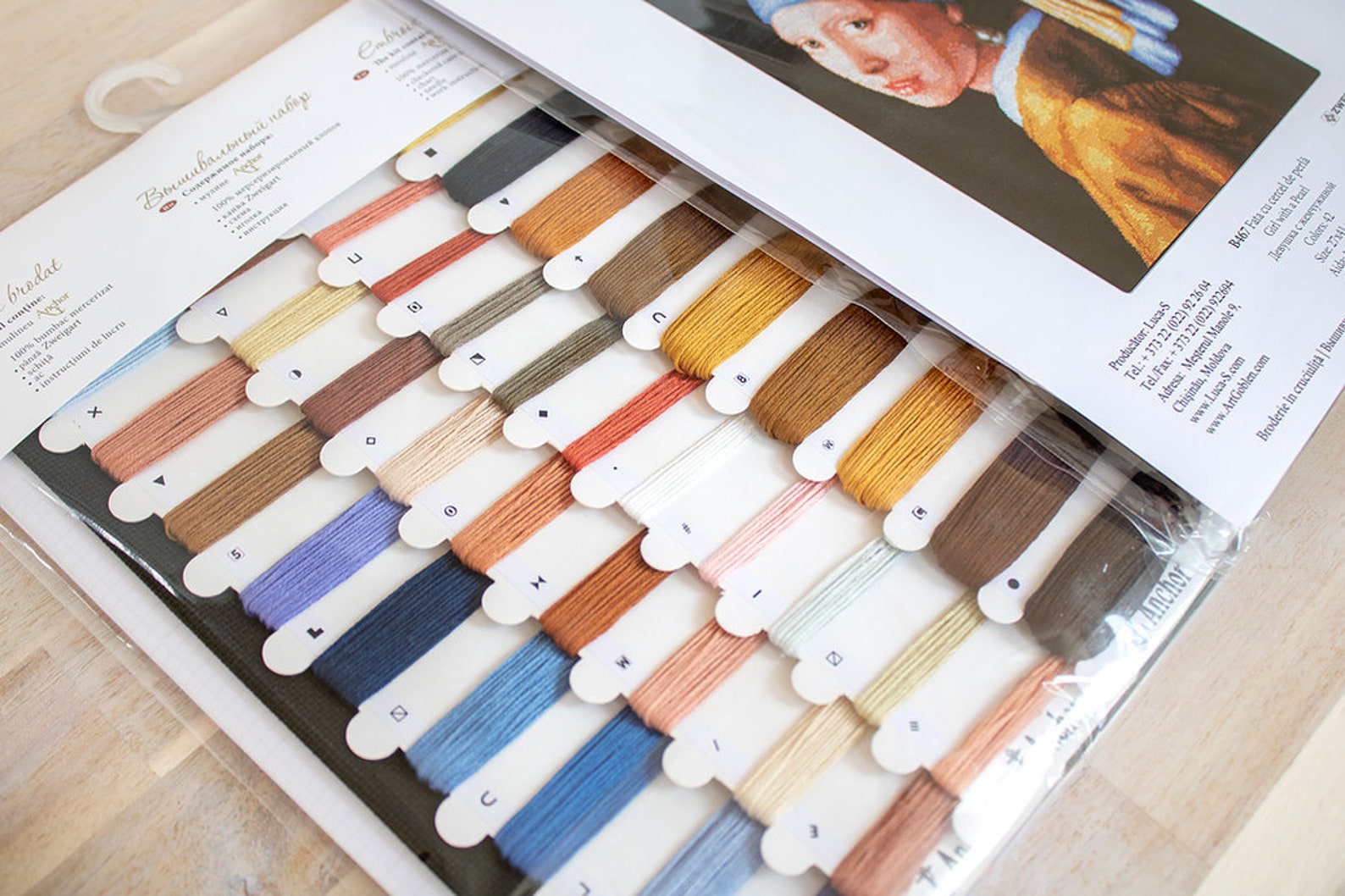 Girl With Pearl Earring Crossstitch Kit on Aida 18 Count Etsy