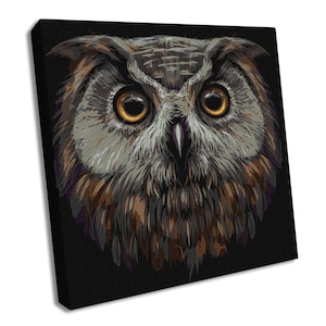 Paint by Numbers kit Forest Owl KHO4388 15.75 x 15.75 in DIY Acrylic Painting USA Shipping Handmade Gift
