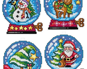 Easter Eggs Kit DIY - Counted Cross-stitch On The Plastic Canvas With 4 Patterns. Spring Village Ornaments By Orchidea 7671